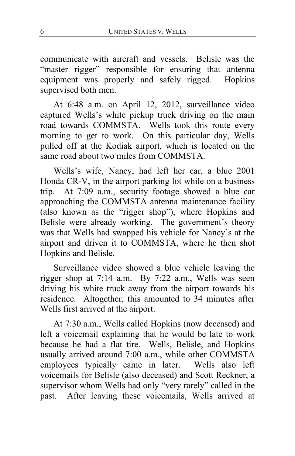 Page 6 of United States v. Wells, Nos. 20-30009 and 21-30121 (2022)