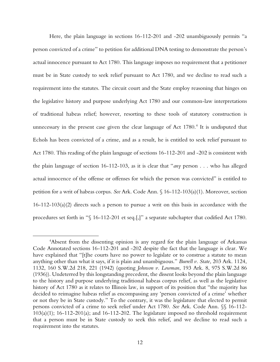 Page 12 of Echols v. State, 2024 Ark. 61